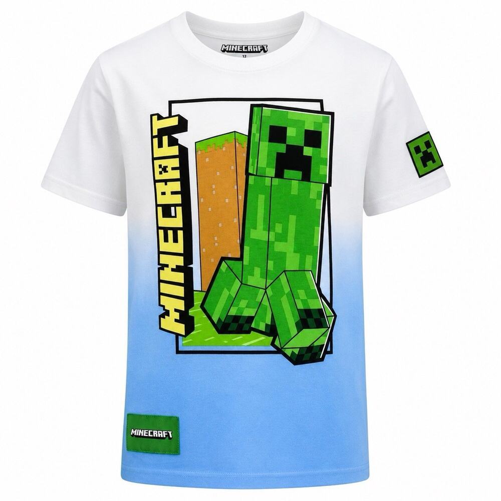 Minecraft Creeper T Shirt Boys Size 12 2026 Collection NWT Back To School Tee